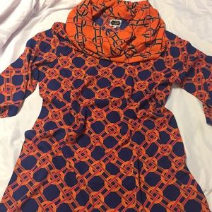 Mud pie scarf style dress size large